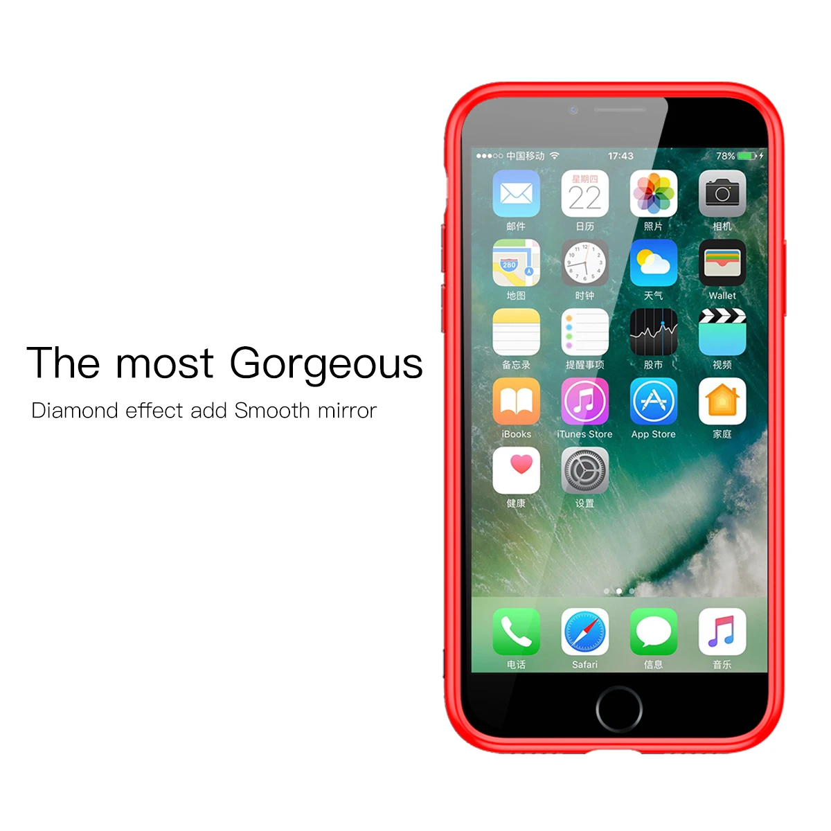 BASEUS for iPhone 8 Plus case luxury Knight Series Diamond Pattern High Aluminum Glass Soft TPU Cover iphone 7 brand |