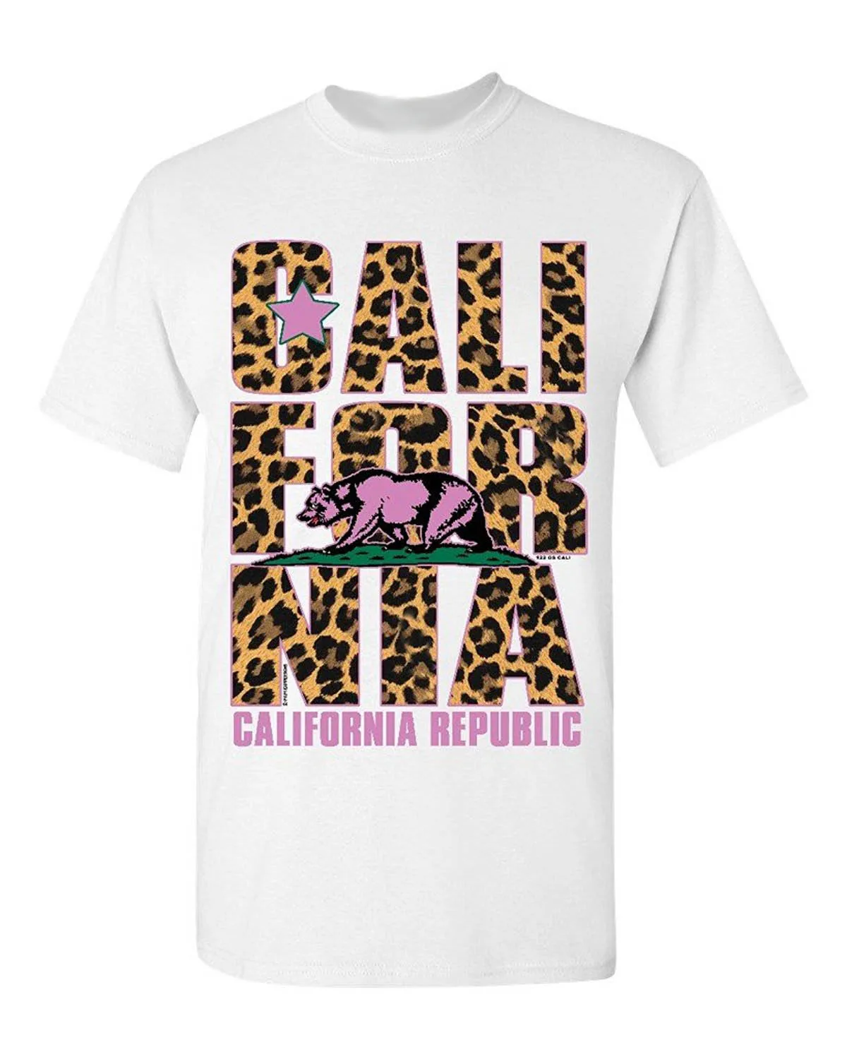 Высокое Качество интересные фотографии дышащая California Republic Cheetah футболка