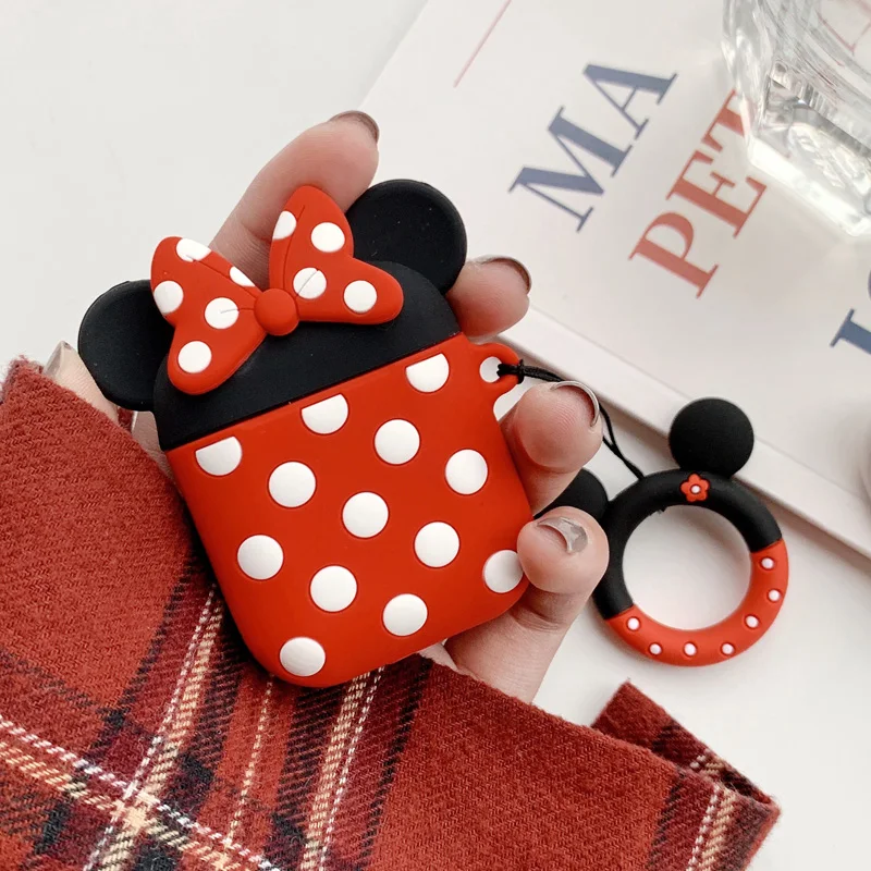 Милая Гирлянда для мобильного телефона с Минни Микки гарнитура airpods Мягкая