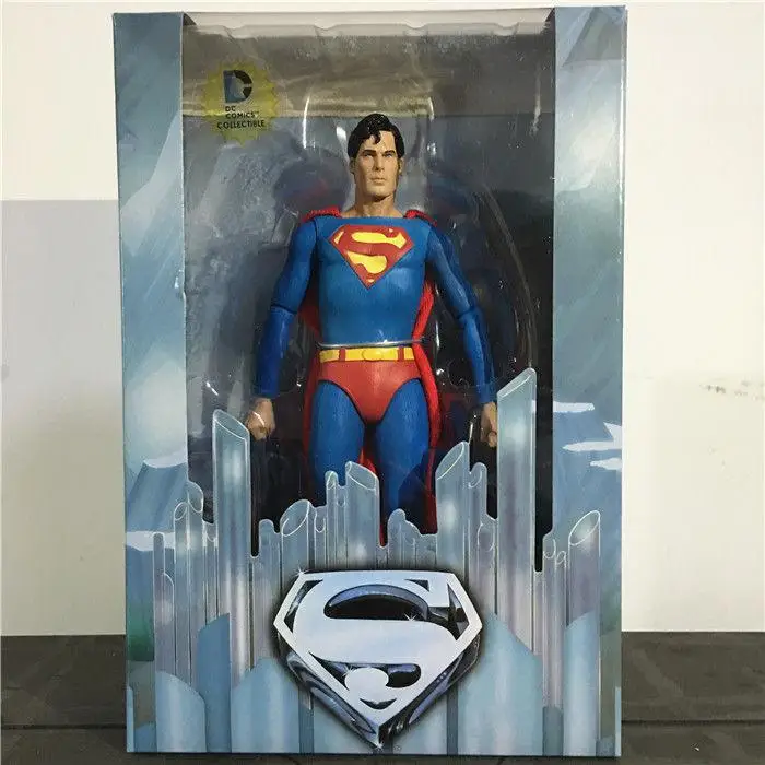 Neca Dc Comics Супермен Кристофер Ривз супергерой 7" фигурка из ПВХ Ib - Цвет: Inclu box