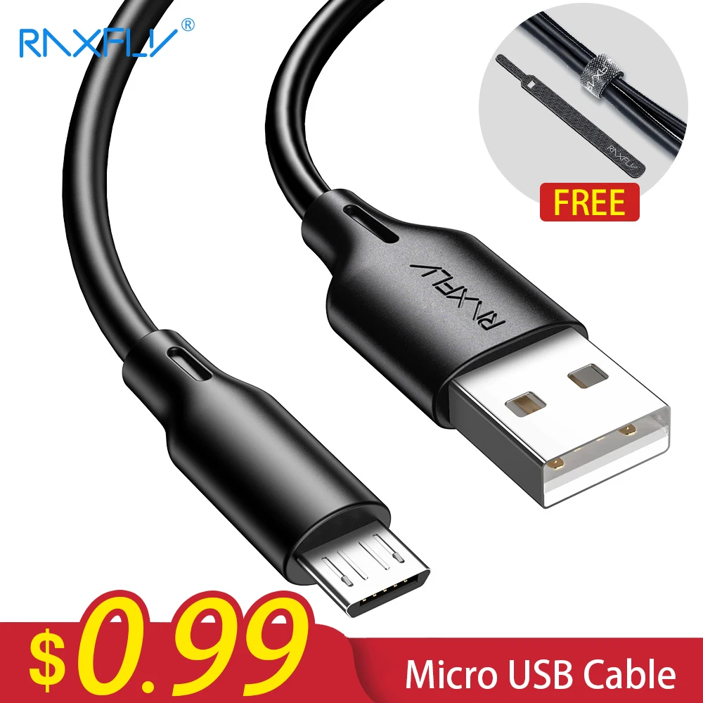 Кабель Micro USB RAXFLY для Xiaomi Redmi Note 5 Pro кабель быстрой синхронизации данных и зарядки