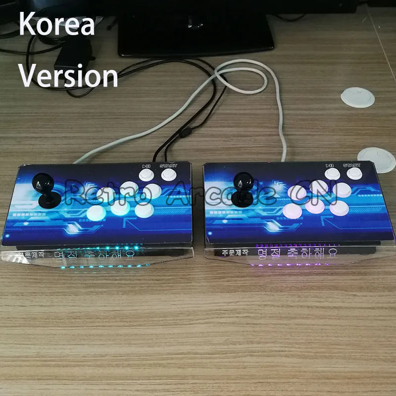 3D игры Pandora key 2177 в 1 аркадная игровая консоль с светодиодный мигающий акриловый панелью HDMI/VGA выход на ТВ для рождественского подарка - Цвет: 2 mini console K