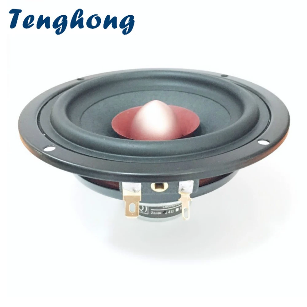 

Tenghong 1pcs 4 Inch Portable Audio Speakers 4/8 Ohm 25W Full Range Treble Midrange Bass Loudspeakers Home Theater Fever Musical