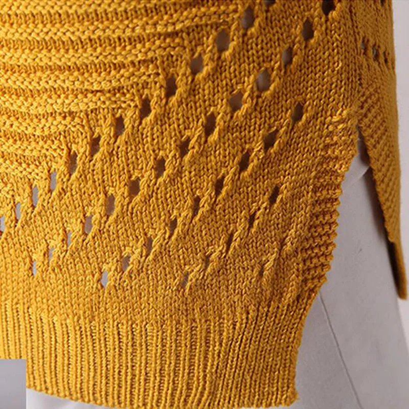 Women Sweater 2017 New Fashion Autumn Winter Long Sleeve Knitted Cardigan female Sweaters Coat Hollow Plus size 455 |