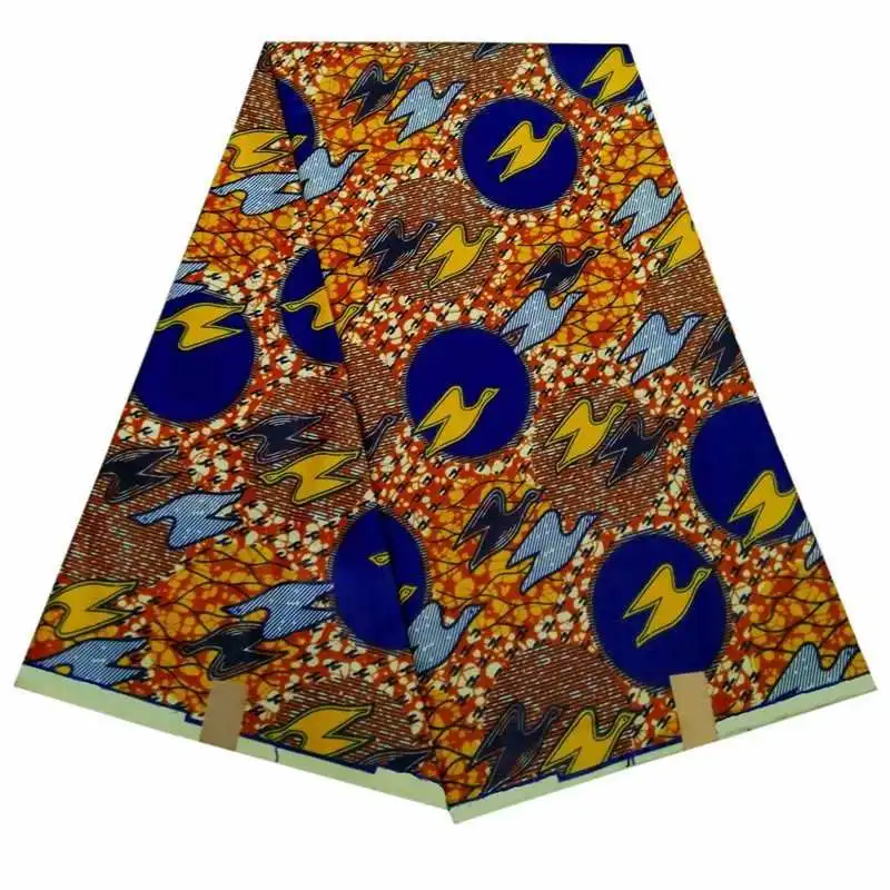 Не хлопковая ткань Анкара африканская вощеная принтом Хорошее качество 100%