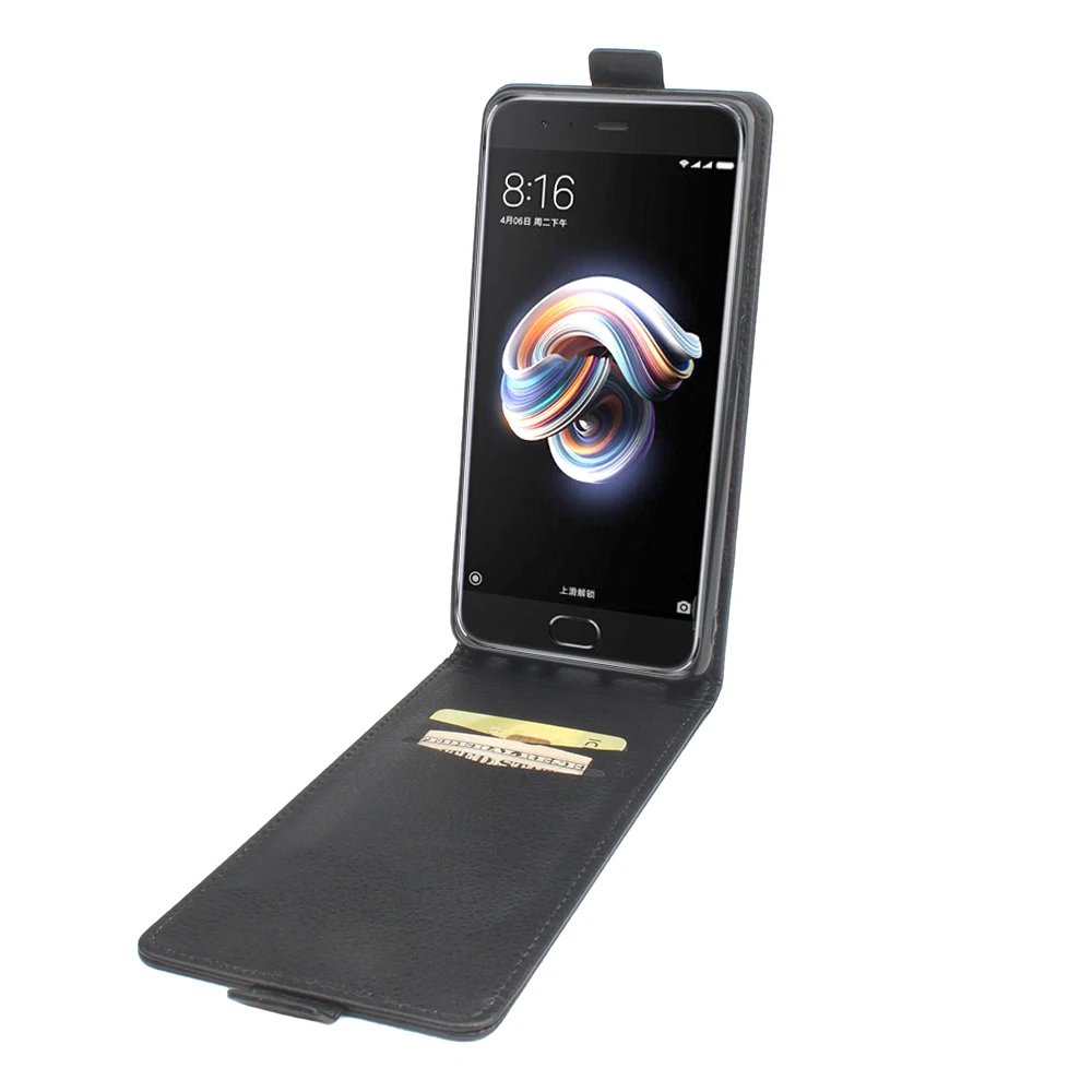 Кожаный чехол с зернистой текстурой личи для Xiaomi Redmi Note 5 откидной крышкой Note5