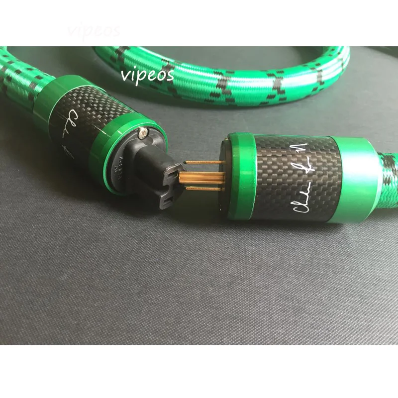 Mcintosh Подпись Сделай Сам однокристальный медный кабель питания с углеродным