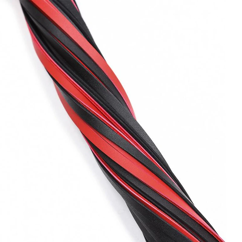 Qise Горячая продажа Черная Королева Whips tame флирт whips тканая ручка из искусственной
