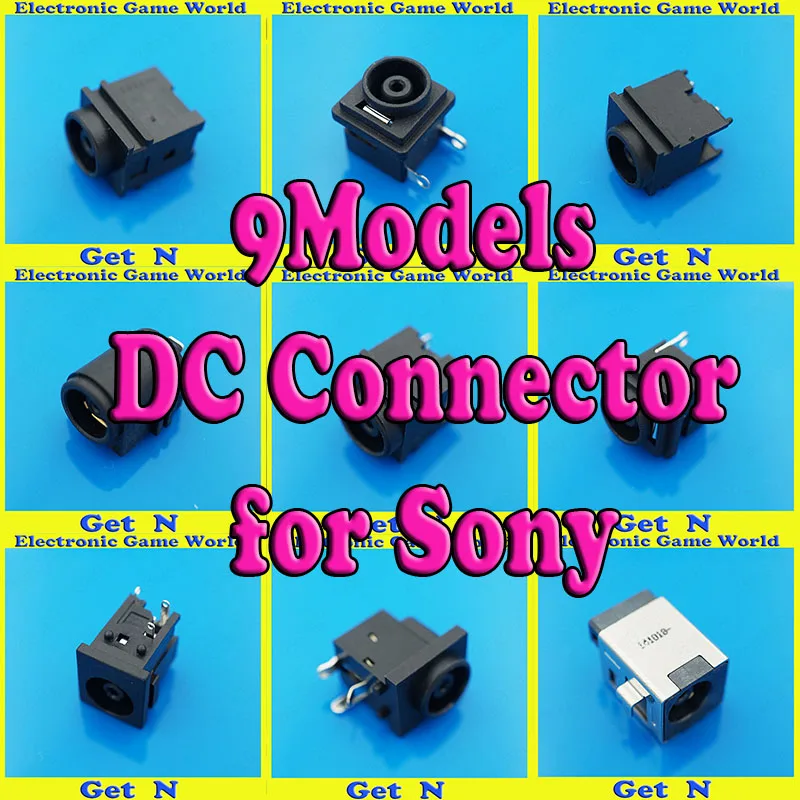 

9Models, 5pcs each, 45pcs/lot New Laptops DC Sockects For Sony DC Connectors