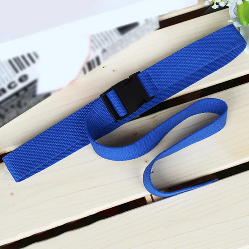 Blue style1 Для Женщин Повседневный женский пояс на талию Модный черный холщовый карамельный цвет удобный 1 шт. тонкий регулируемый - Цвет: Blue style1