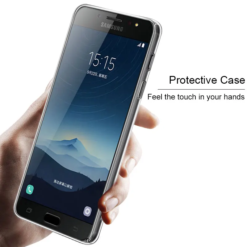Для Samsung Galaxy C8 чехол IMAK износостойкие II Pro прозрачный Кристалл Жесткий телефона