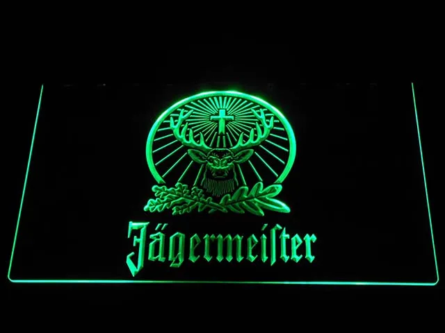 A231 Jagermeister олень светодиодный неоновая вывеска для организаций и магазинов