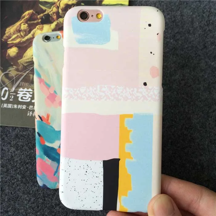 Новинка картина маслом твердый матовый пластик чехол для корпуса iPhone 6 6s 6plus 5 5S |