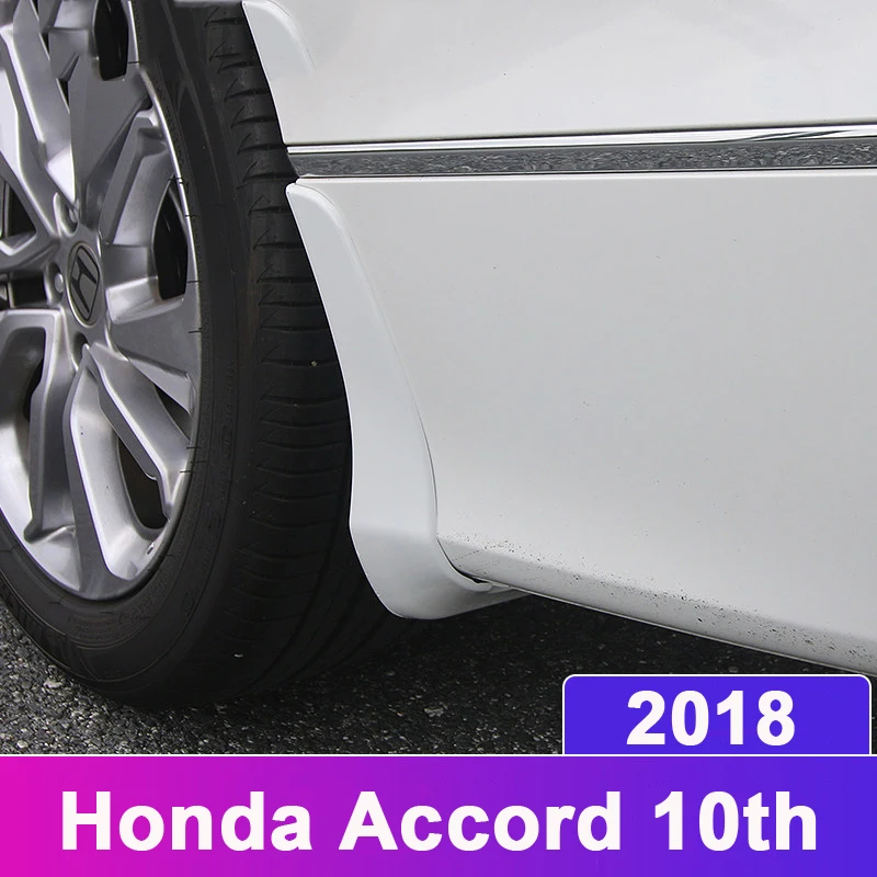 Для Honda Accord 10th стайлинга автомобилей спереди и сзади Пластик брызговики брызговик крыло брызговиков крышка аксессуары 4 шт./компл