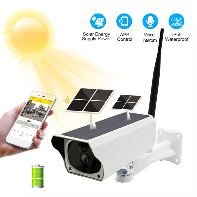 Фото Higestone 1080P Solar IP Camera 2.0MP Wireless Wi-fi Security Surveillance Waterproof Outdoor Power HD IR Night Vision Безопасность и Higestone 1080P Solar IP Camera 2.0MP Wireless Wi-fi Security Surveillance Waterproof Outdoor Power HD IR Night Vision Безопасность и