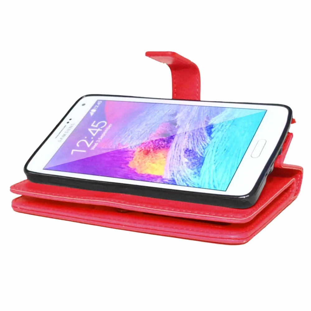 DOHKO Luxury Leather Wallet Case Slim Back Cover with Stand Function &amp Card Holder for Samsung Galaxy Note 5+Stylus Pen | Мобильные