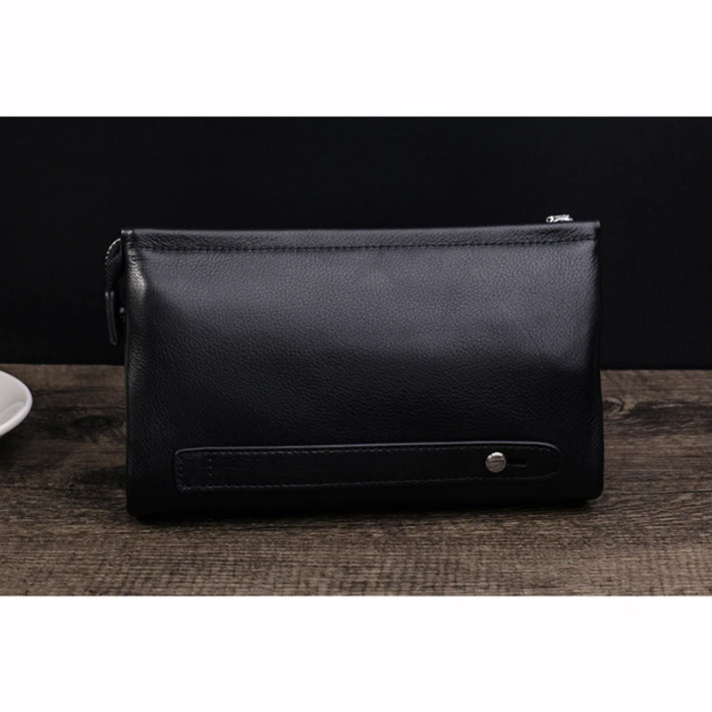 2018 New Style Men Wallets 100% Genuine Leather Money Clip Wallet with coin pocket Phone Passport Clutch Bag | Багаж и сумки