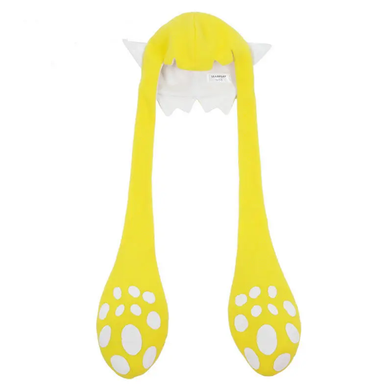 Yellow 87cm Шляпка Splatoon 2 Inkling Squid для косплея, вечерние, Балаклавы, забавные аксессуары для карнавала, костюмы для косплея, яркие шапки - Цвет: Yellow 87cm