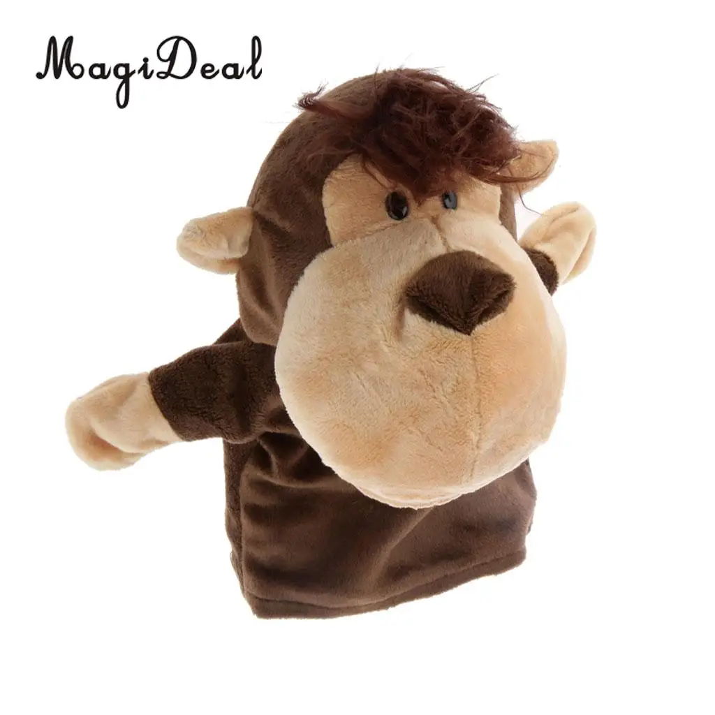 Волшебная Милая ручная кукла пальчиковая игрушка для животных большой рот