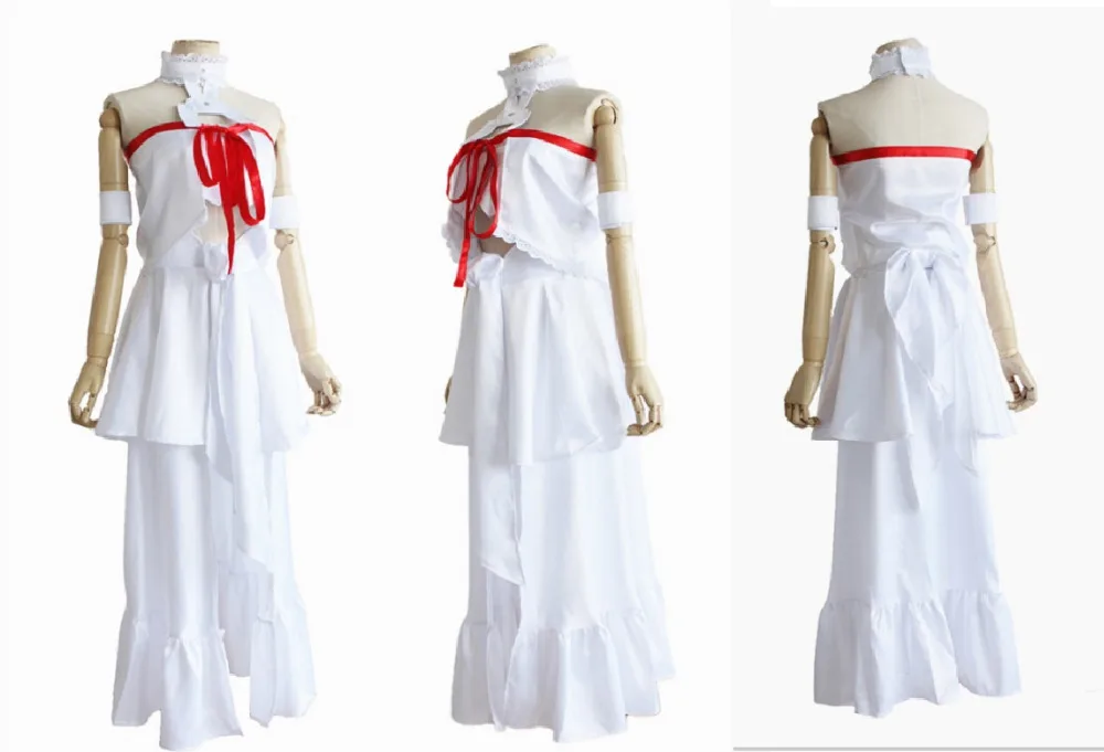 Sword Art Online Асуна косплей Юки костюм платья юбка + трек номер|cosplay costume|asuna yuuki cosplaycosplay