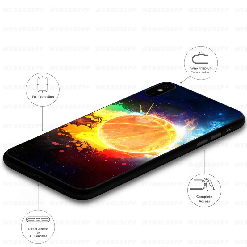 WEBBEDEPP basketball Art Flight Soft Case for Huawei Mate Honor 20 6A 7A 7C 7X 8 9 9X 10 View Lite Pro 30 |