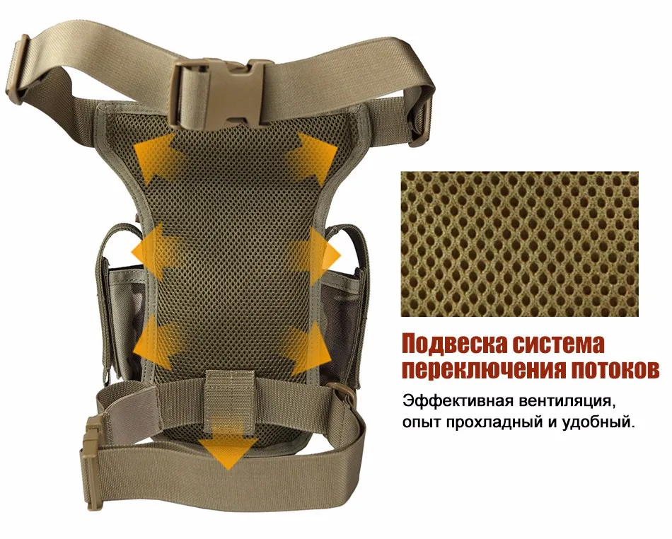 FREE SOLDIER, Многофункциональная тактическая сумка для отдыха на природе, спортивная сумка с креплениями на пояс, на бедро, 1000D нейлон