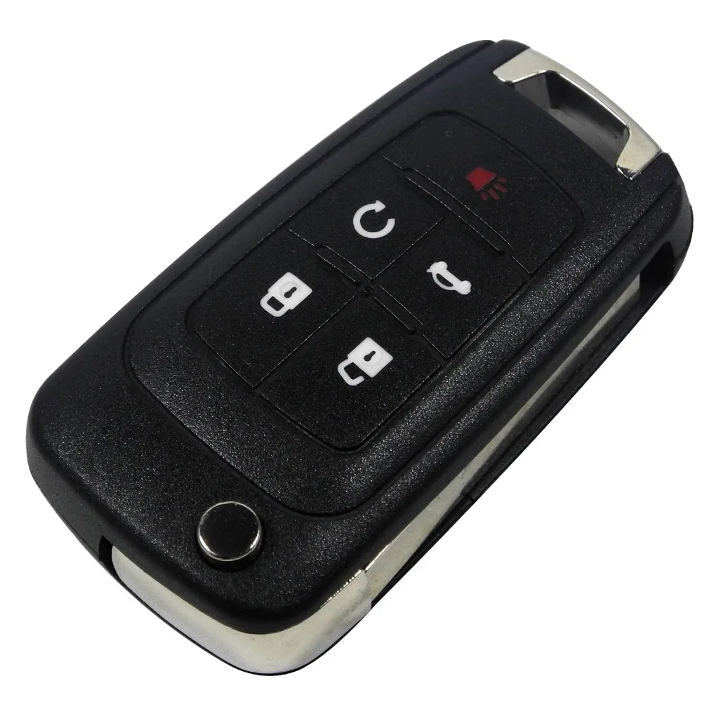 Jingyuqin 20 шт./лот 2/3/4/5 кнопочный флип чехол для автомобильного ключа Chevrolet Cruze