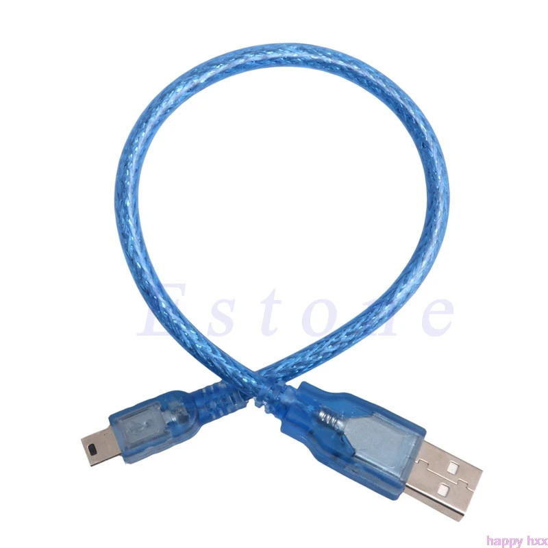 Высокоскоростной короткий USB 2 0 A штекер в B Mini 5 Pin кабель для передачи данных и
