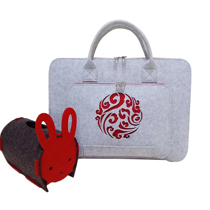 Grey Red 11 13 14 15,6 17 дюймов рукава сумка для ноутбука Тетрадь Портфели Handlebag чехол для Macbook Air 13 lenovo Xiaomi Pro 15,6 Для женщин крышка - Цвет: Grey Red