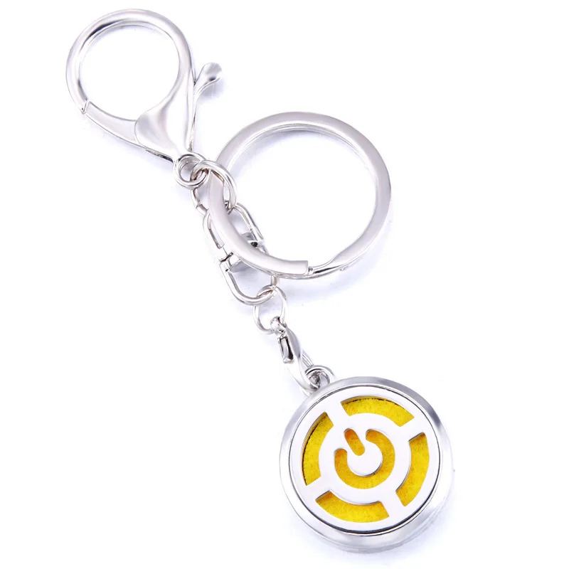 Кнопка переключения из нержавеющей стали модный парфюм аромат брелок с