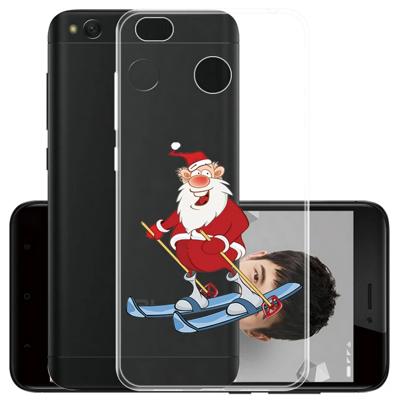 For New year Merry Christmas Case for Xiaomi Redmi 5 Plus 5.99&quot Thin Soft Silicone Phone Cover Capa Funda |