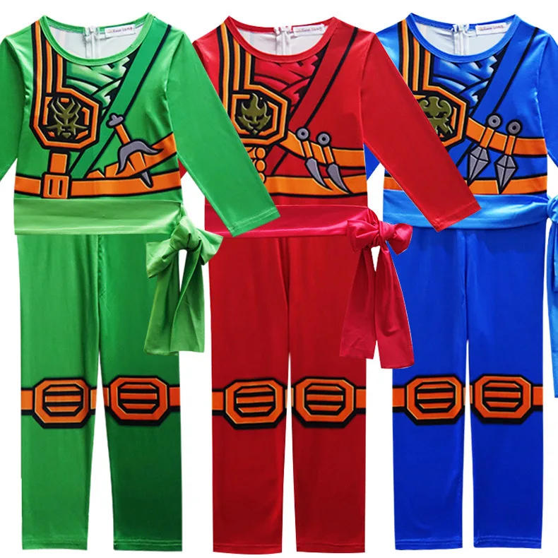Ninjago Spiderman Cosplay Costume Boys Clothes Sets Children Halloween Costume for Kids Party Dress Up Ninja Superhero Suits