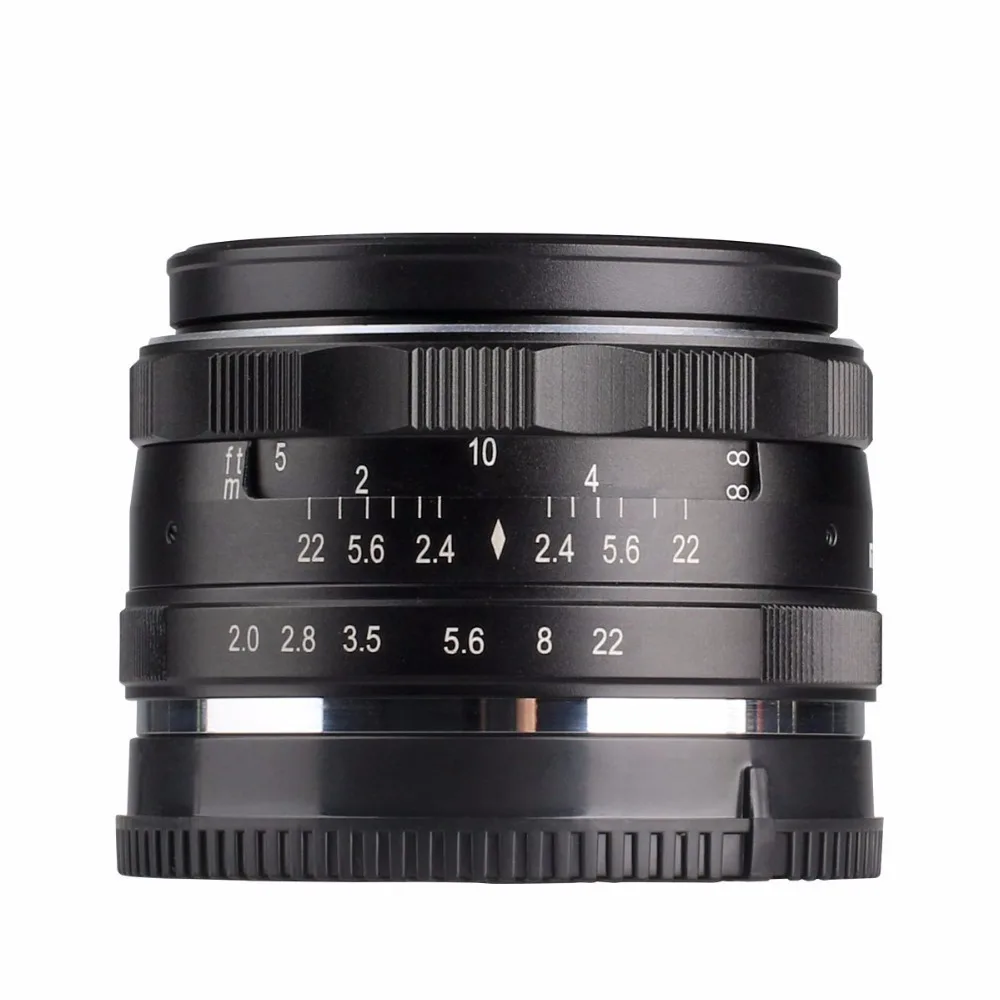 Meike MK 50 мм f2.0 с широкой диафрагмой и ручной фокусировкой для ЖК-дисплея с подсветкой Fujifilm X-T20 X-T2 X-E3 X-T1 X-T10 X-A2 X-E2 X-E2s APS-C Камера+ подарок