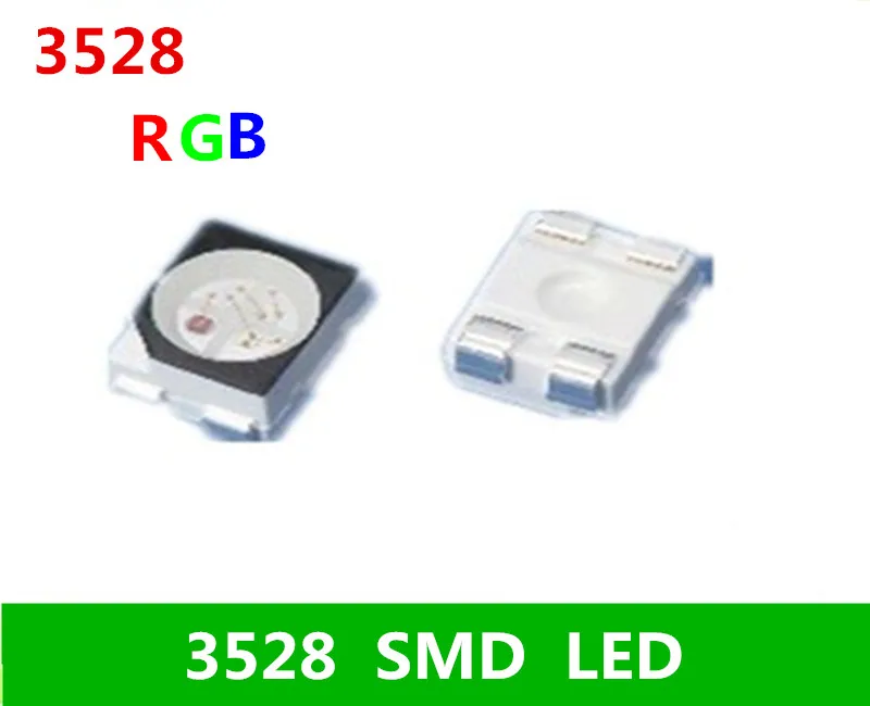 500 шт. светодиодные RGB диоды 3528 SMD 1210 разноцветные светоизлучающие диоды|diode led|diode