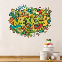 i love mexico illustration fashion wedding decor vinyl waterproof wall sticker bedroom wallpaper wall decal baby rooms decor