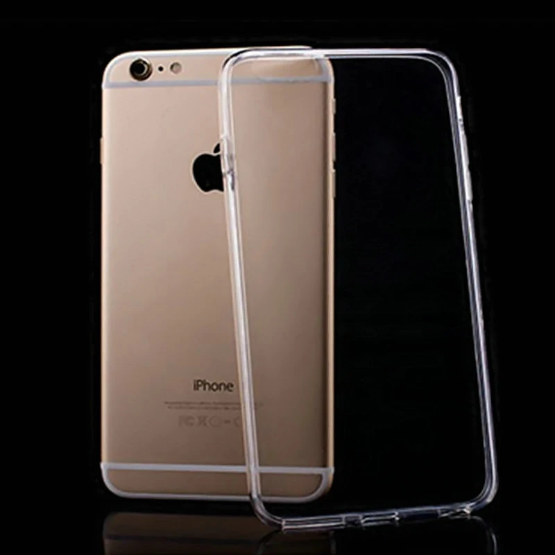 Прозрачный чехол для телефона iphone 7 plus ультра тонкий мягкий силиконовый 6 6s 4 'Ƌ