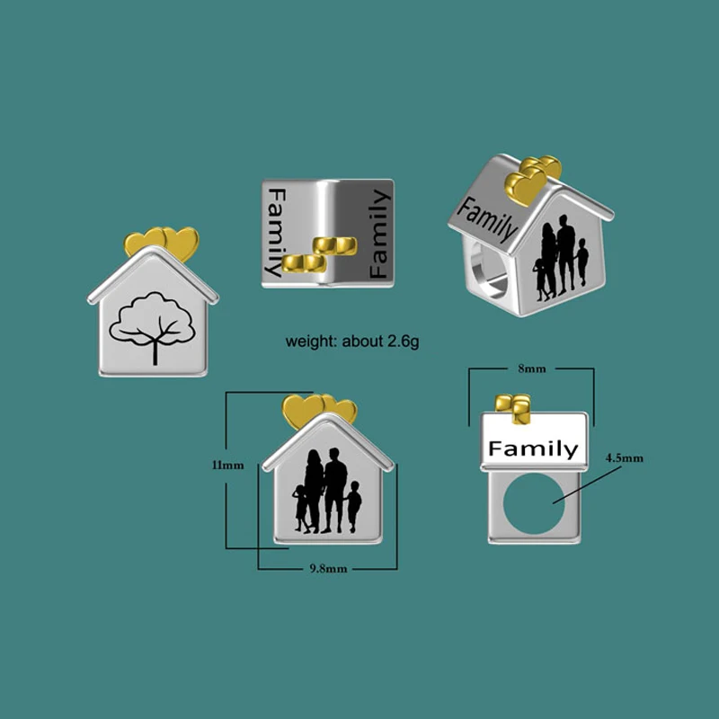 Распродажа подвеска для семейного дома браслет и ожерелье популярный хорошее