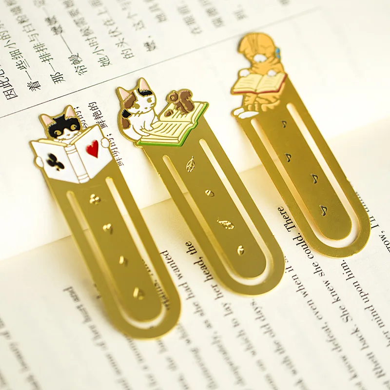 Японский мультфильм милый ленивый кот Kawaii котята книга металлическая маркировка