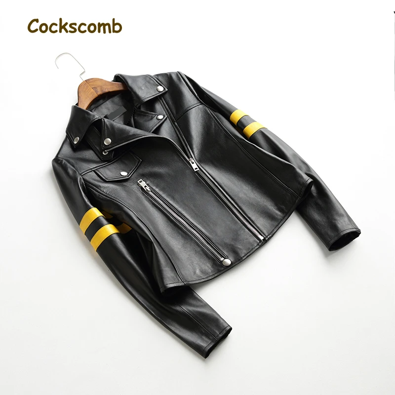 Женская куртка из натуральной овечьей кожи с отложным воротником|jacket women|winter