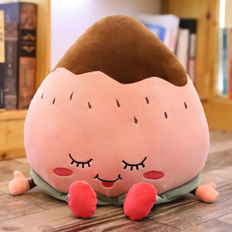 strawberry 1 ед. 50/65 см kawaii фрукты подушка, плюшевая игрушка, прекрасная маленькая белая игрушка клубничный гриб арбуз морковь куклы мягкие игрушки для детей, игрушки в подарок на день рождения - Цвет: strawberry