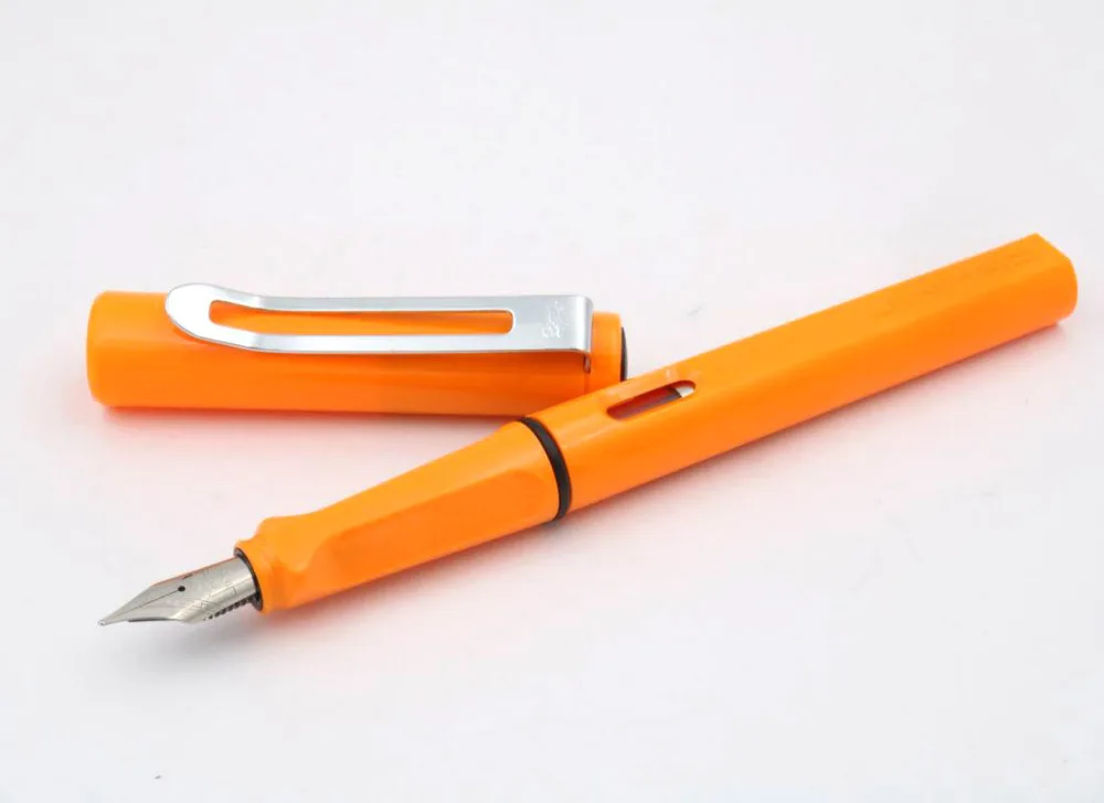 JINHAO 599 Оранжевый Синий Красный Серебряный аксессуары Средний Перьевая ручка
