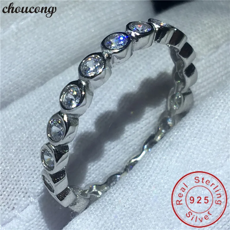 

Кольцо на палец choucong классическое обещание из 100% серебра 925 пробы AAAAA cz обручальное кольцо для женщин Изящные ювелирные изделия