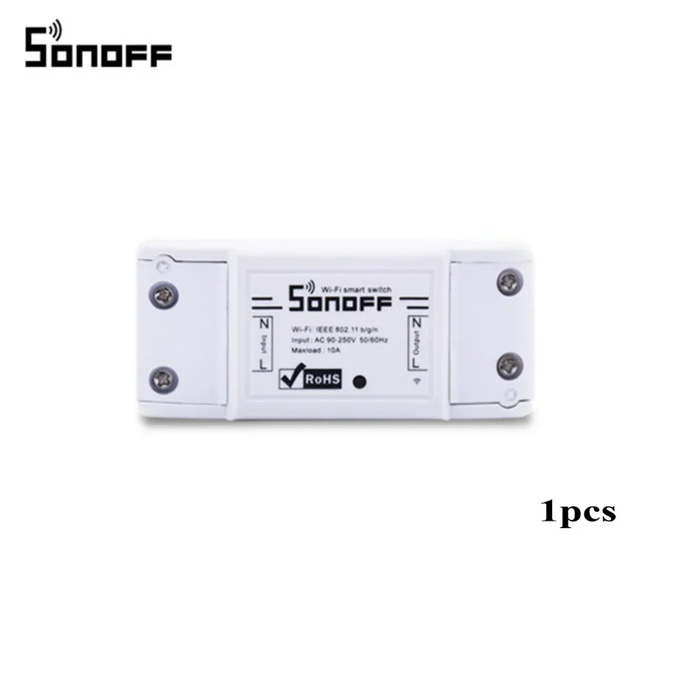Sonoff умный пульт дистанционного управления wifi переключатель домашней автоматизации беспроводной светильник 10A для Android, iOS - Комплект: 1pcs