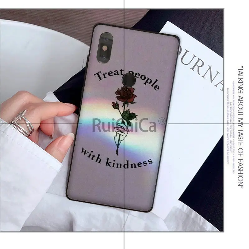 Ruicaica Harry Styles Treat People With Kindness Unique Design Phone Cover for Xiaomi Mi 8 SE 6 Note 3 MIX 2 2S | Мобильные телефоны