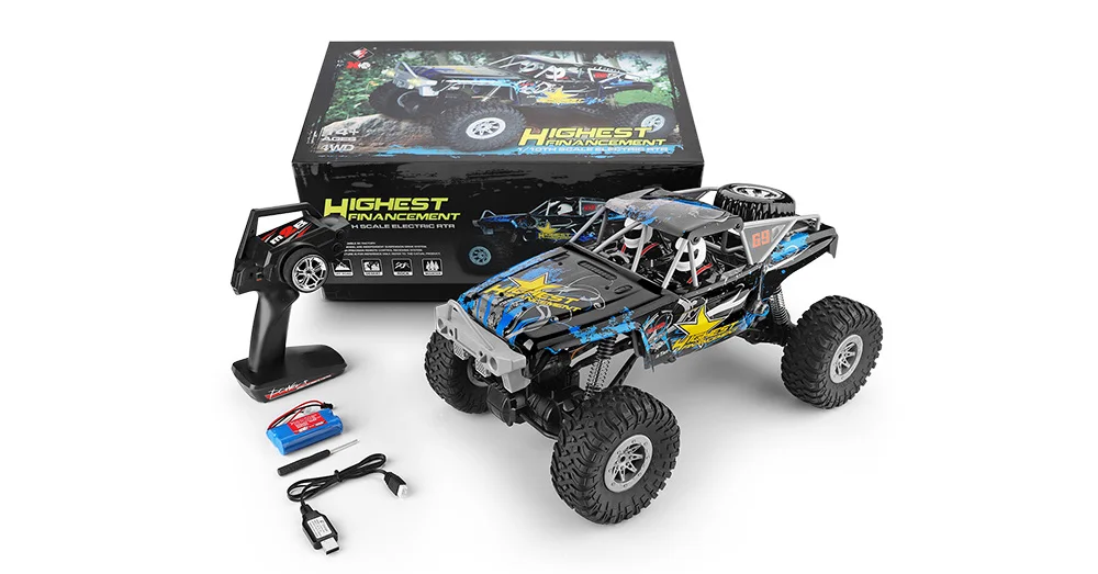 Новинка WLtoys 104310 RC Автомобиль 2,4G 1/10 4WD двойной мост гусеничный RC автомобиль 40 Minis использование с передатчиком зарядное устройство игрушки для детей