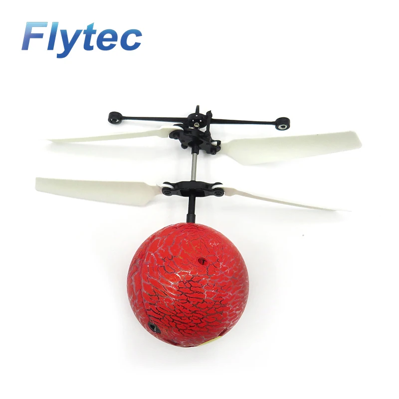 Red Flytec летающий мяч-вертолет мяч встроенный сверкающих светодиодный освещения летающие игрушки для Для детей подростков подарок - Цвет: Red