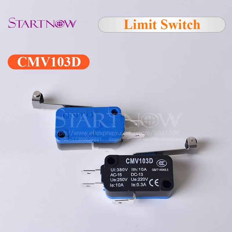 Мгновенный микро концевой выключатель CMV103D UE220V 0.3A с длинной ручкой Открытый концевой датчик для CO2 лазерной гравировки резки ЧПУ