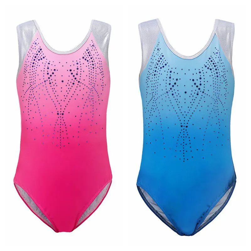 

Dance Practice Clothes Children's Ballet Gymnastics Suit Dance Clothes Girls Sleeveless Diamond Pattern Body Suit
