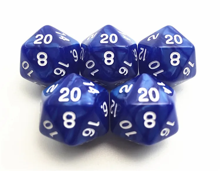 5 шт./компл. T & G Высокое качество Мульти D20 кости набор мраморный эффект RPG 20