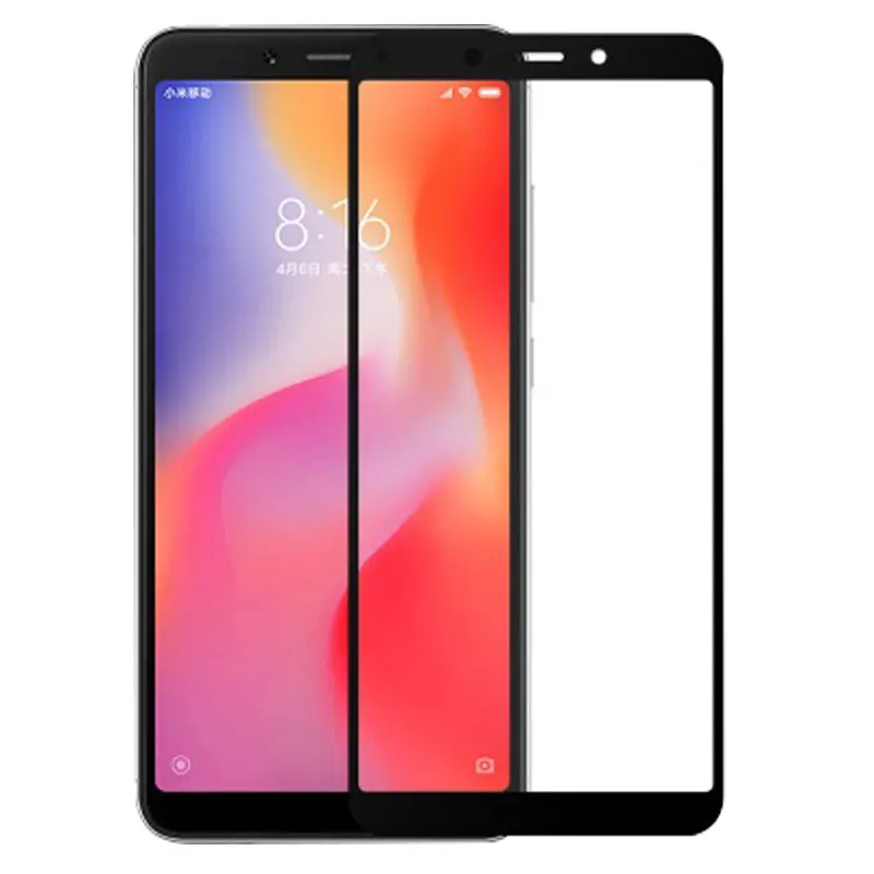 Закаленное стекло 2.5D с полным покрытием краев и защитой от царапин для Xiaomi Redmi 6 6A